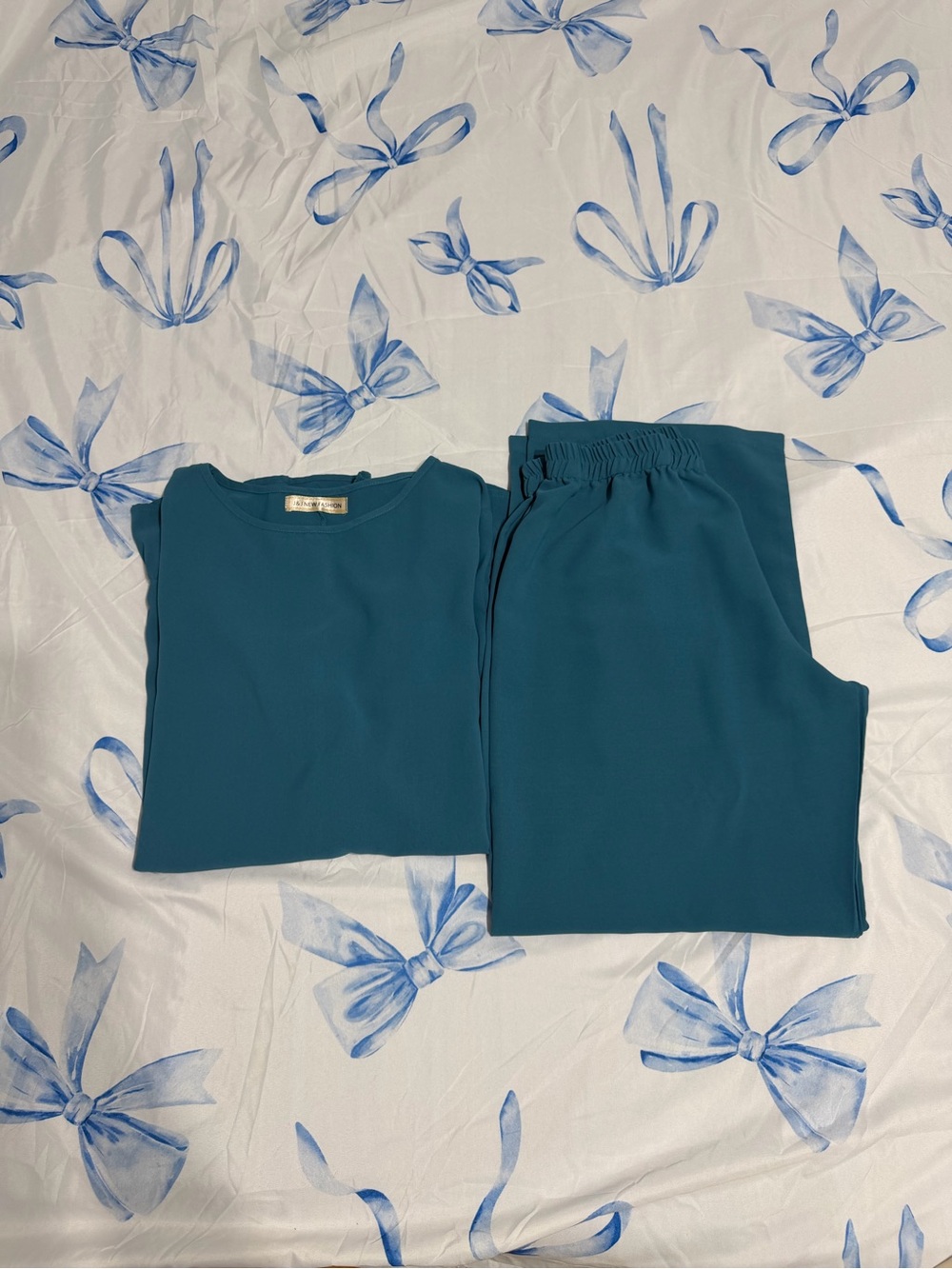 Teal Pull-On Jogger Set — Women's Relaxed Fit